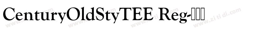CenturyOldStyTEE Reg字体转换